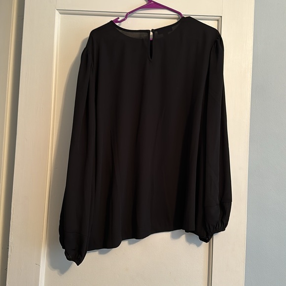 NWOT Alfani Black Long Sleeve Shear Dress Shirt 🖤 - Picture 3 of 3